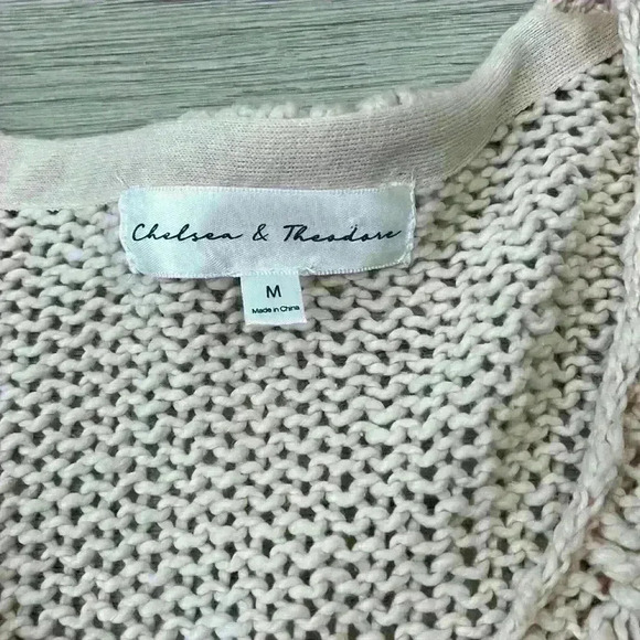 Chelsea & Theodore Pink Knit Pullover Sweater Size M - Picture 7 of 11